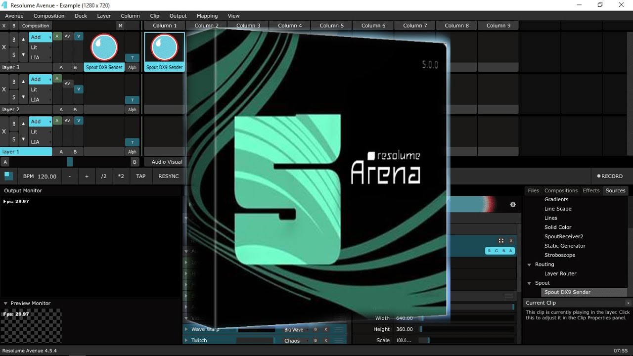 getting started with resolume arena 5