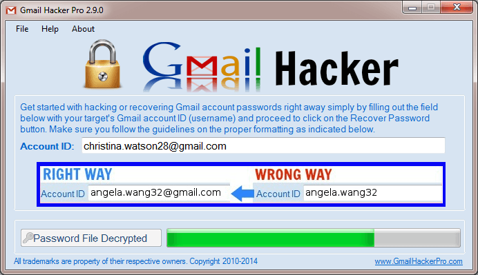 gmail password hacker software free download full version